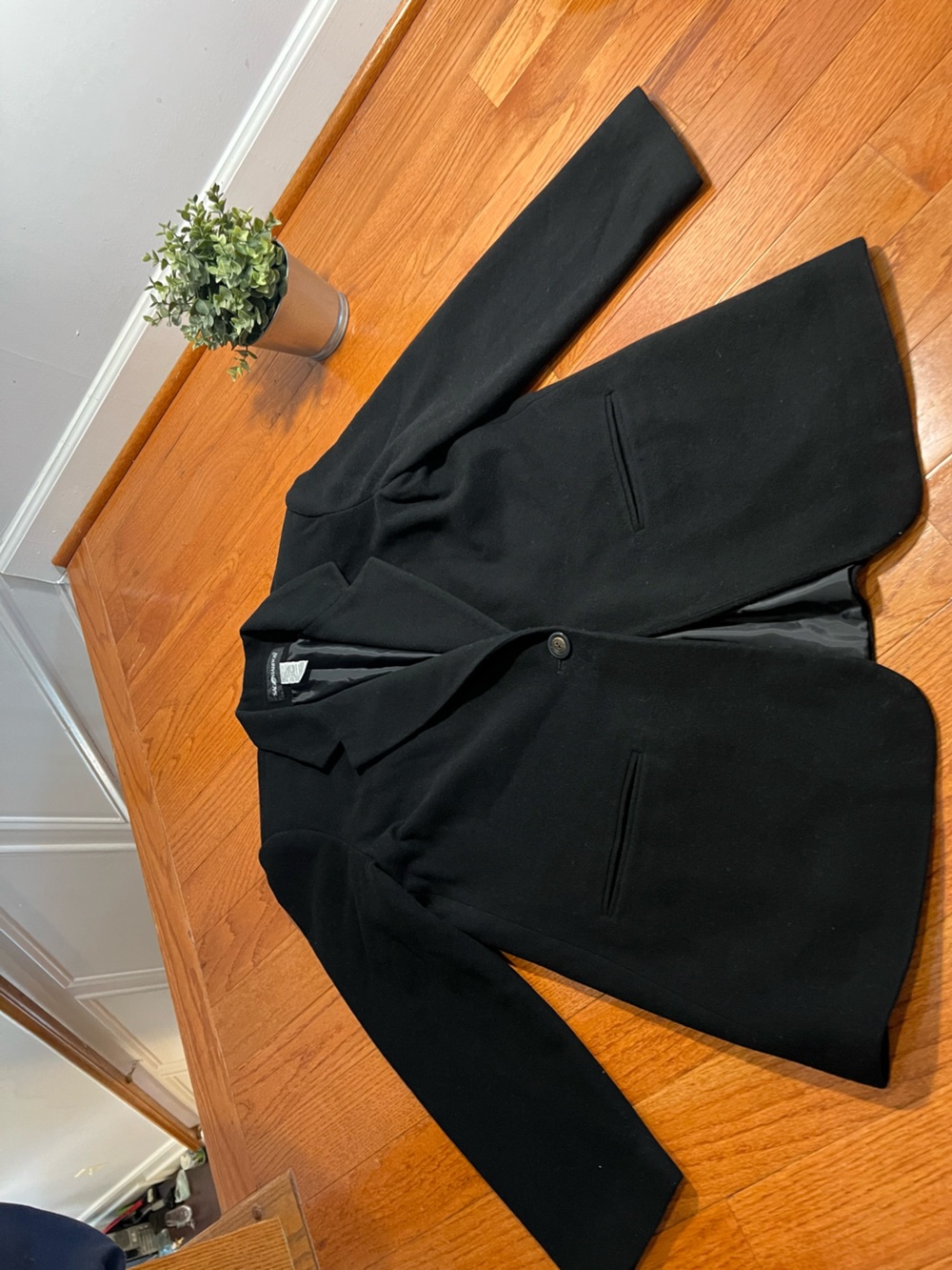 Sag Harbor Black Single-Button Women's Wool Blazer